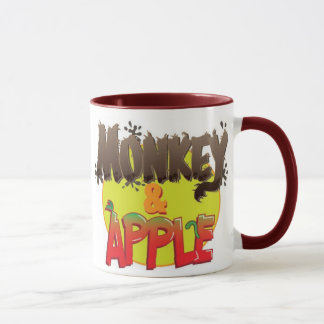 Singe et tasse d'Apple