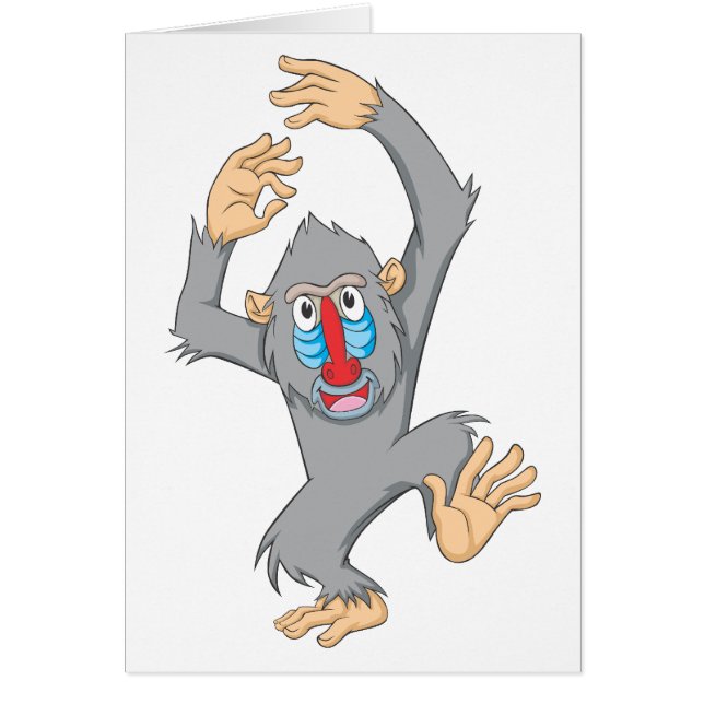 Singe heureux de Mandrill (Devant)