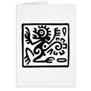 Singe, hiéroglyphe mexicain (Maya)