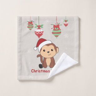 Singe Noël Neige Hiver Animaux Singes Laver 