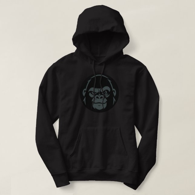 Singe stressé rond logo bleu - 'Calm Ape' Sweat à  (Design devant)