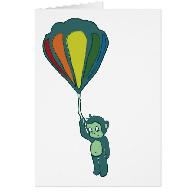 singe volant : montgolfière (Devant)