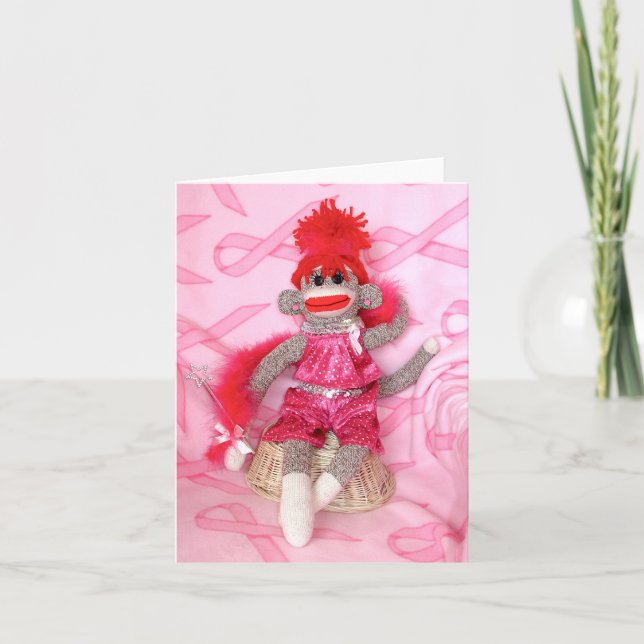 Singes Chaussettes pour la Cure Rose Carte Denise (Devant)
