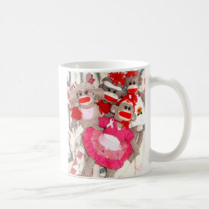 Singes de chaussette pour la tasse de ruban de