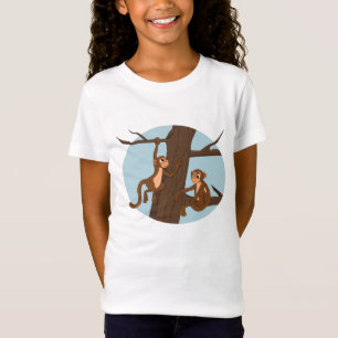 Singes escalade l'arbre dessin animé T-Shirt