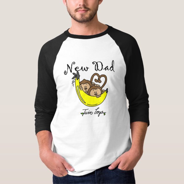 Singes Papa de jumeaux T-shirts et cadeaux (Devant)