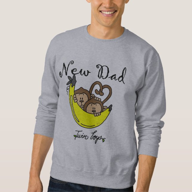 Singes Papa de jumeaux T-shirts et cadeaux (Devant)