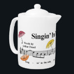 "Singin théière w/Umbrellas sous pluie"<br><div class="desc">" Singin théière w/Umbrellas sous pluie"</div>