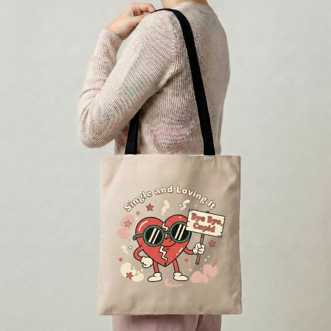 Single & Loving It Tote Bag Funny Single Life Gift (Créateur téléchargé)