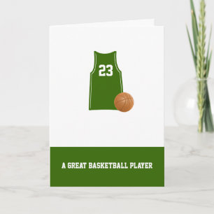 Singlet De Basketball Avec Carte D'Anniversaire De