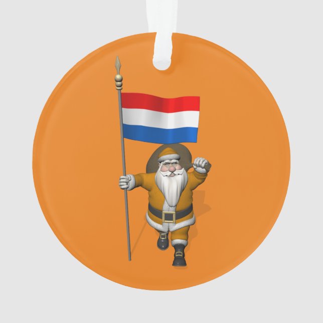 Sinterklaas Avec Ensigne De Pays-Bas (dos)
