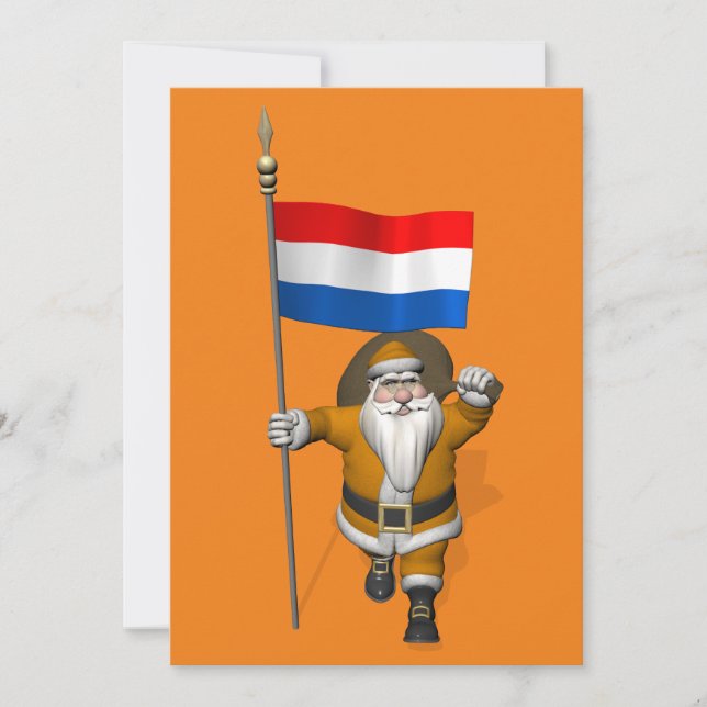 Sinterklaas Avec Ensigne De Pays-Bas (Devant)