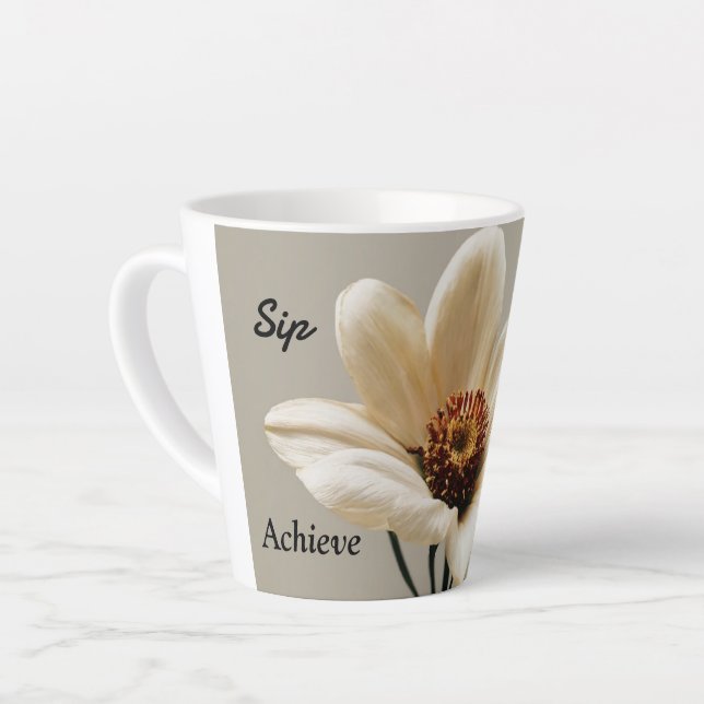 Sip, Dream, Achieve Designer Mug (Angle gauche)