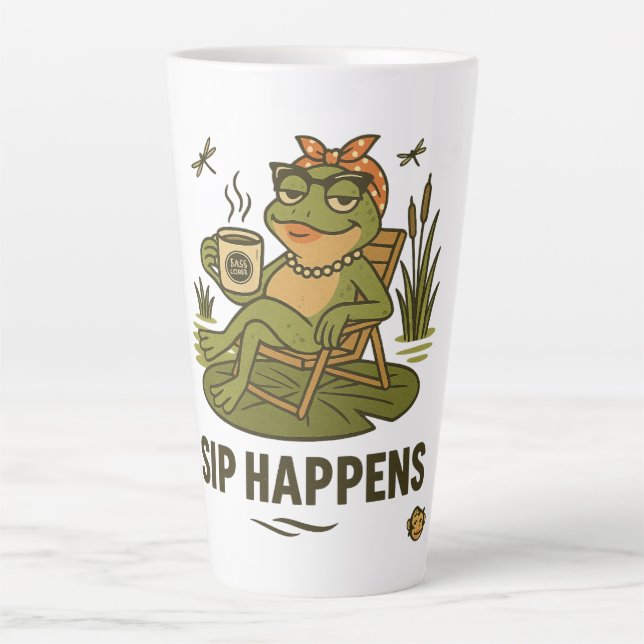 Sip Happy - Frog Sass café Mug (Devant)