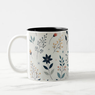Sip in Bloom : La Mug de café floral feuillu