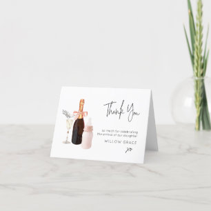 Sip n Voir Nouveau Carte de remerciements plié béb