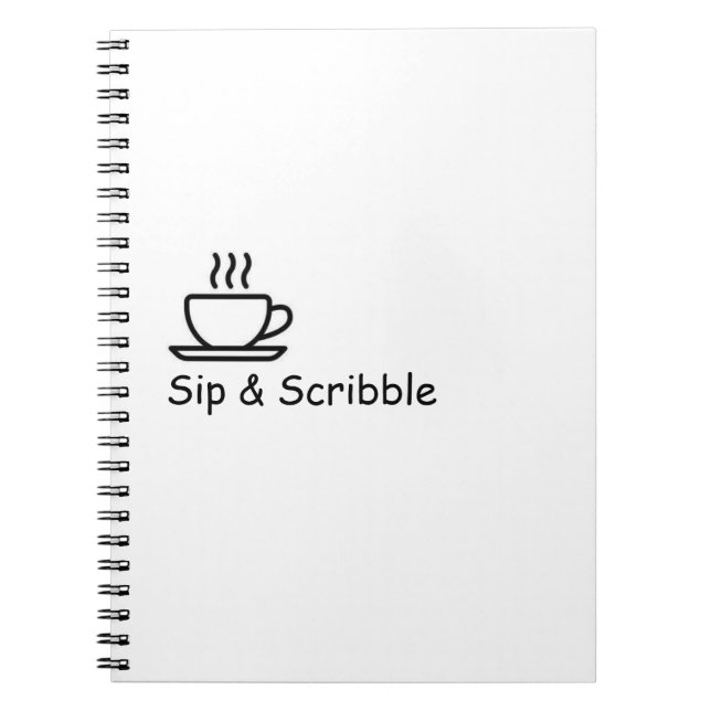 Sip & Scribble - Cosy Tea Spiral Carnet (Devant)