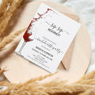 Sip Sip Hooray Bacheloré Parti Vin