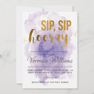 Sip Sip Hooray Invitation de la douche nuptiale