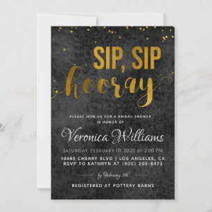 Sip Sip Hooray Invitation de la douche nuptiale
