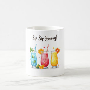 Sip Sip Hooray ! 🍊 Mug d'été coloré