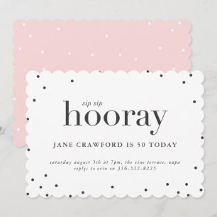 Sip sip hooring anniversaire invitation fête