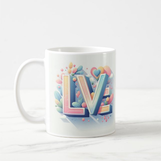 Sip/ Smile/ Love Coffee Mug (Gauche)