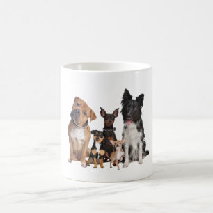 Sip, Smile, Repeat - mignonne chien Sticker Mug po
