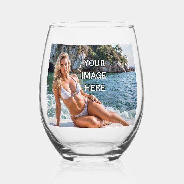 SIP! 🍷 Verre à vin sans pied – Ajouter une image  (Recto)
