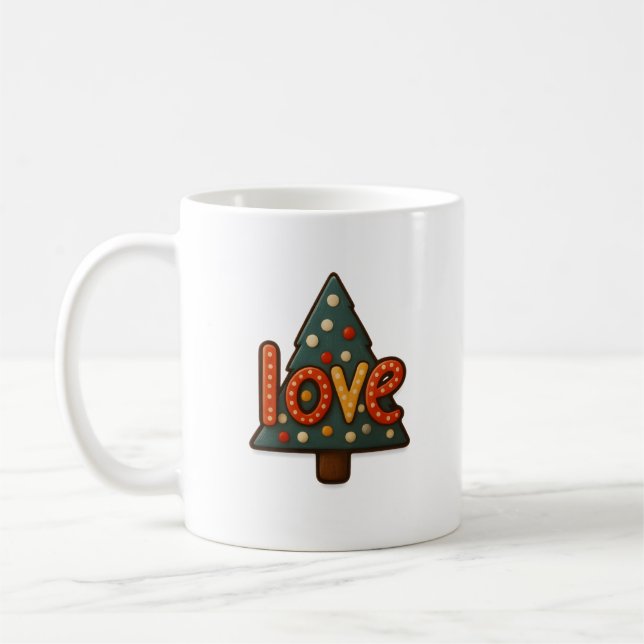🎄 Sippin’ on Love – Holiday Mug with Heart ❤️☕ (Gauche)