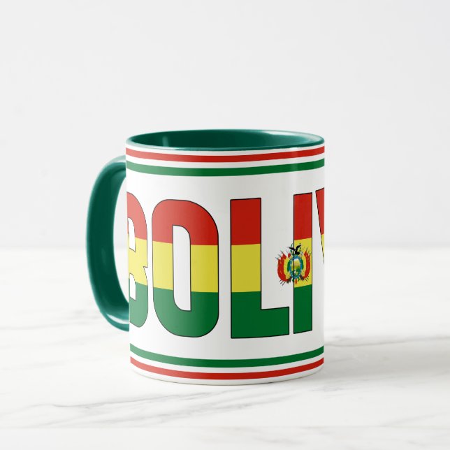 "Sippin' with Bolivia" Mug de café patriotique (Devant gauche)