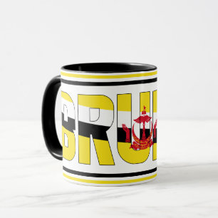 "Sippin' with Brunei" Mug de café patriotique