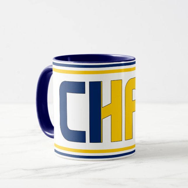 "Sippin' with Chad" Mug de café patriotique (Devant gauche)