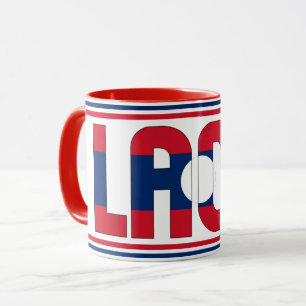 "Sippin' with Laos" Mug de café patriotique