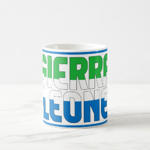 "Sippin' with Sierra Leone" Mug de café patriotiqu