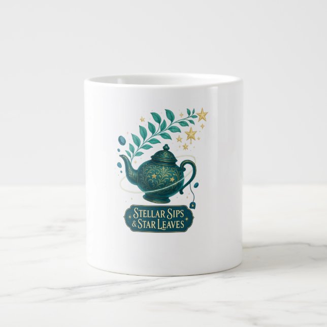 Sips stellaires & Mug Feuille Star - Cosmic Tea Cu (Devant)