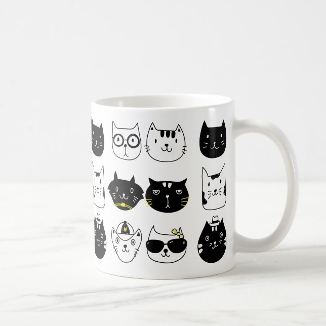 Sips & Stickers - Vibes de chat Purr-fect Mug (Droite)