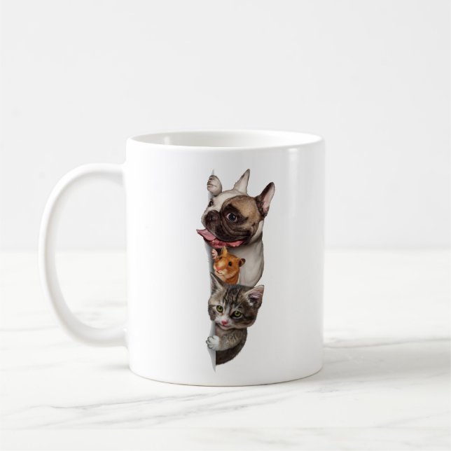 Sips & Stickers - Vibes de chat Purr-fect Mug (Gauche)