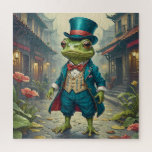 Sir Hopsworth- The Gentleman Frog Puzzle<br><div class="desc">Sir Hopsworth - The Gentleman Frog Puzzle

Meet Sir Hopsworth ,  a charming frog dressed in elegant attire walking through a whimsical street scene. This playful puzzle is full of character and detail,  making it a fun challenge for puzzle lovers.</div>