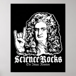 Sir Isaac Newton Science Rocks Affiches