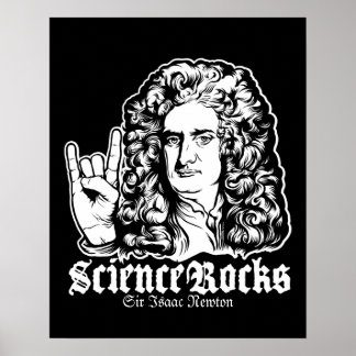 Sir Isaac Newton Science Rocks Affiches