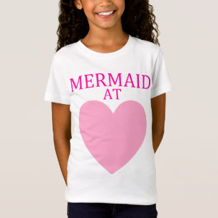 Sirène au T-shirt des filles de coeur