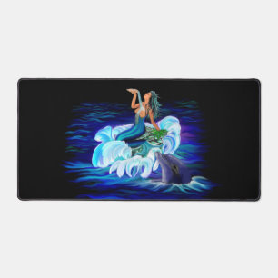 Sirène avec dauphin