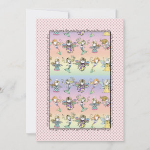 Sirène de Fée Whimsical et Invitations de la Fête 