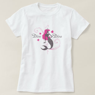 Sirène de rose "de diva de piqué" (le T-shirt de