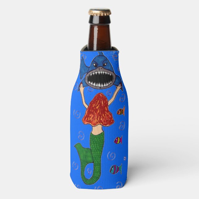Sirène et Glacière de bouteille de requin (Bottle Devant)