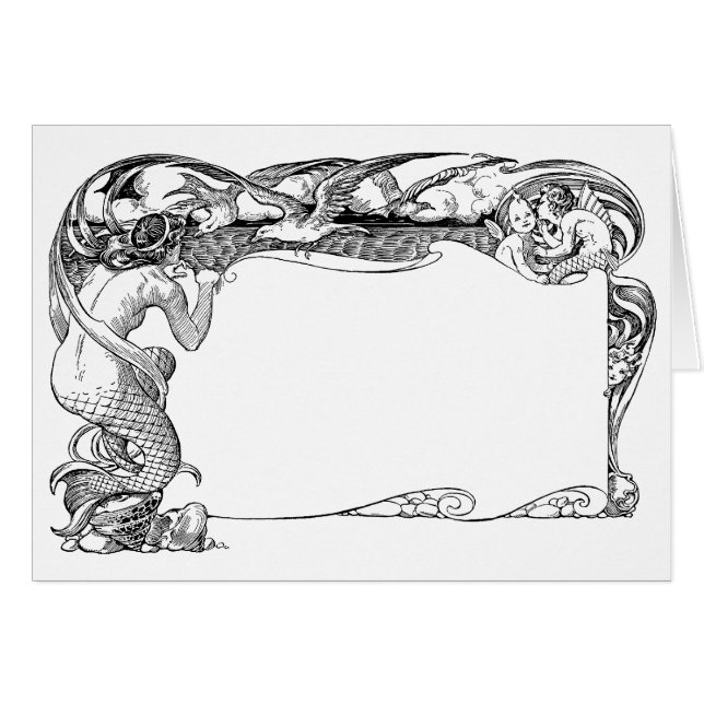 Sirène et mouettes (Devant horizontal)