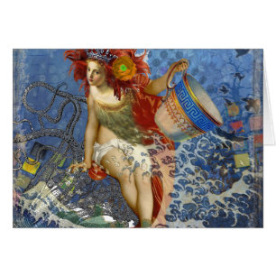 Sirène gothique bleu Aquarius Art
