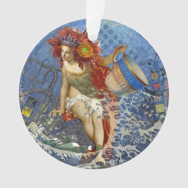 Sirène gothique bleu Aquarius Art (devant)