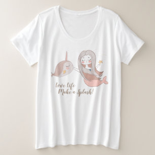 Sirène mignonne 'et Narwhal Personalizable